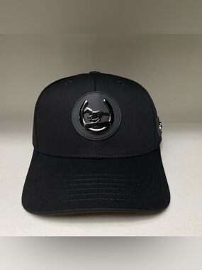 Horse, Horseshoe & Ride Free Emblem Black Western Baseball Cap